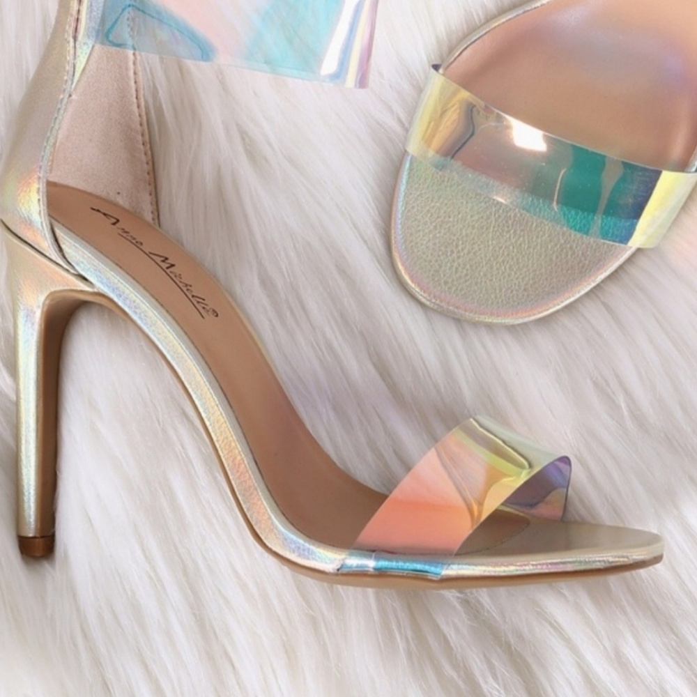 NIB iridescent shoes size 6.5